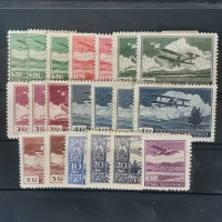Serie Checoslovaquia, 50h-20 Kč, Mi.303-310, MH* 