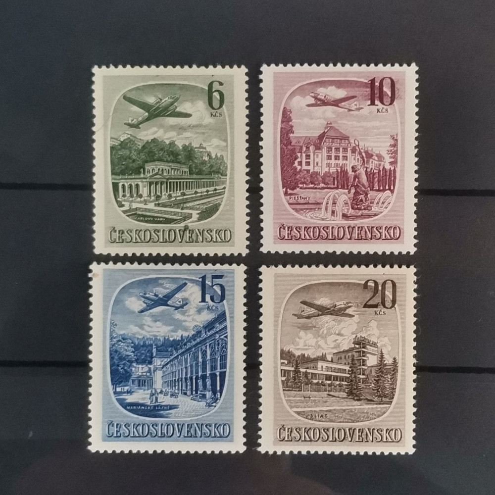 Serie Checoslovaquia, 6 Kčs-20 Kčs, Mi.678-681, MNH** 