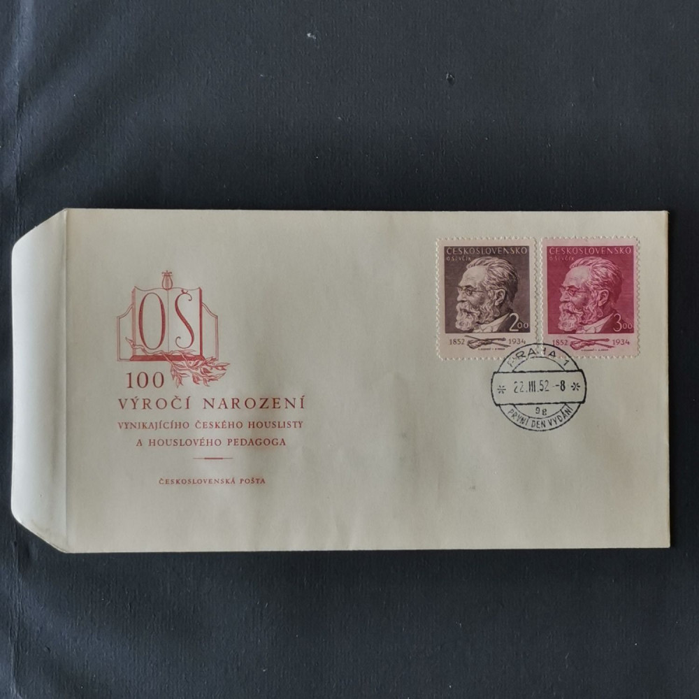 FDC Tchecoslováquia, 2 Kčs-3 Kčs, Mi.715-716, MNH** 