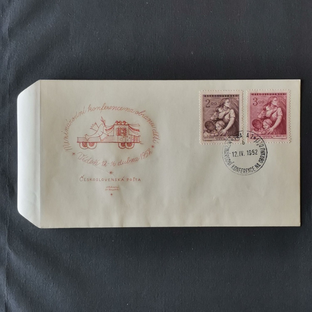 FDC Tchecoslováquia, 2 Kčs-3 Kčs, Mi.722-723, MNH** 