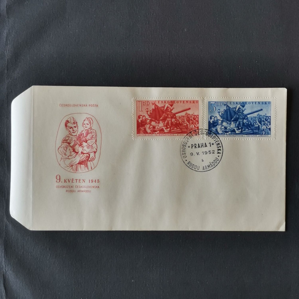 FDC Checoslovaquia, 1,50 Kčs-5 Kčs, Mi.729-730, MNH** 