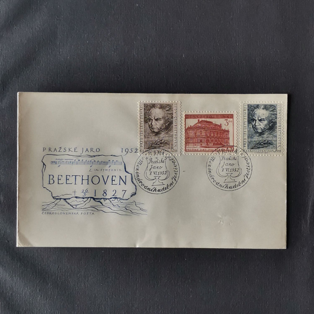 FDC Tchecoslováquia, 1,50 Kčs-5 Kčs, Mi.737-739, MNH** 