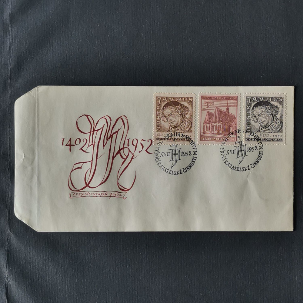 FDC Tchecoslováquia, 1,50 Kčs-5 Kčs, Mi.743-745, MNH** 