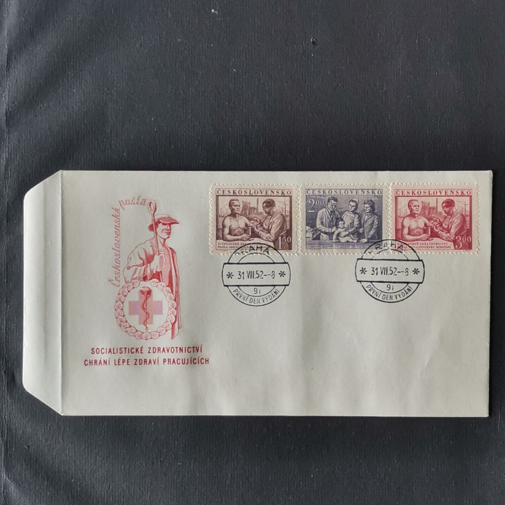FDC Tschechoslowakie, 1,50 Kčs-3 Kčs, Mi.746-748** 