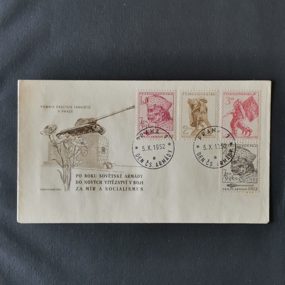 FDC Tschechoslowakie, 1,50 Kčs-4 Kčs, Mi.761-764** 
