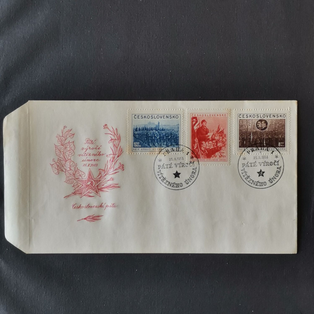 FDC Checoslovaquia, 1,50 Kčs-8 Kčs, Mi.780-782, MNH** 