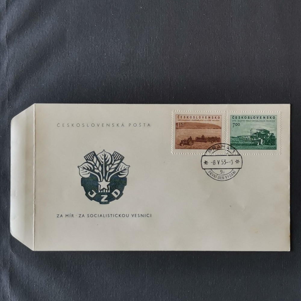 FDC Tchecoslováquia, 1,50 Kčs-7 Kčs, Mi.806-807, MNH** 