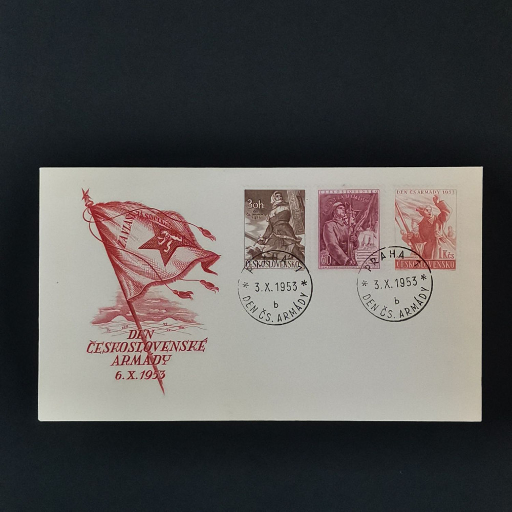 FDC Tchecoslováquia, 30 h-1 Kčs, Mi.826-828, MNH** 