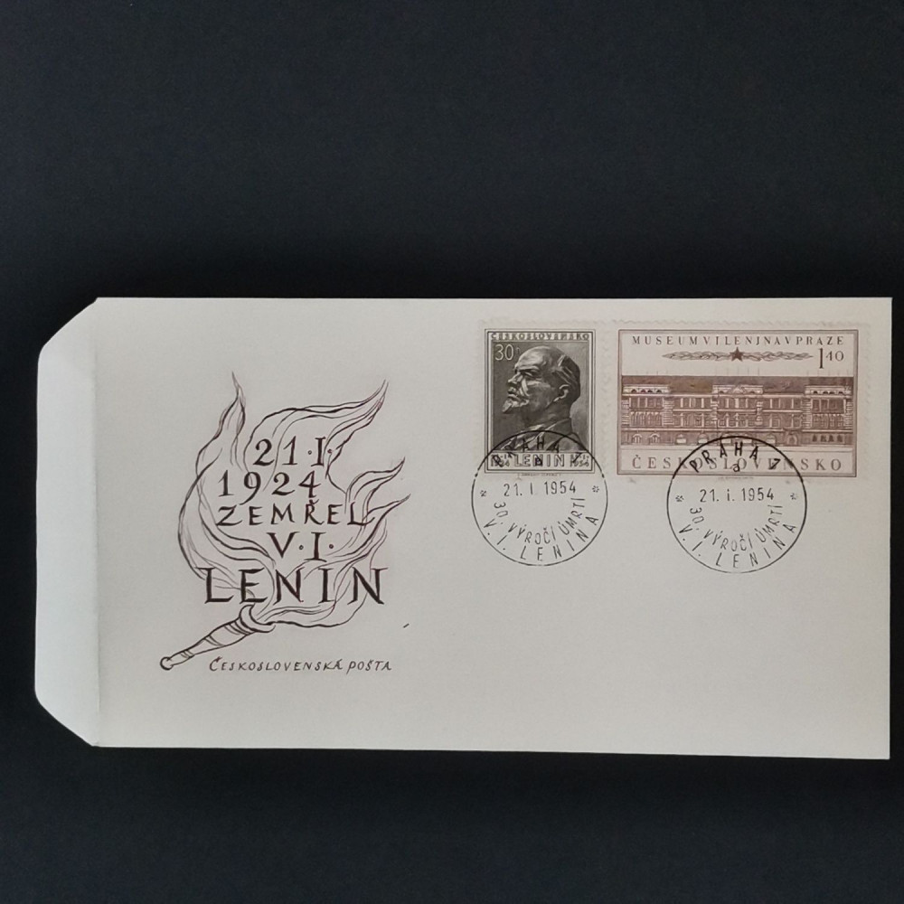 FDC Checoslovaquia, 30 h-1,40 Kčs, Mi.844-845, MNH** 