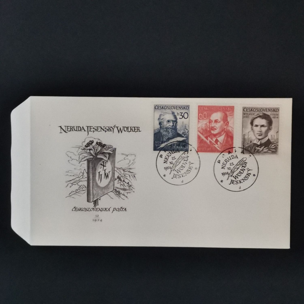 FDC Checoslovaquia, 30 h-1,60 Kčs, Mi.881-883, MNH** 