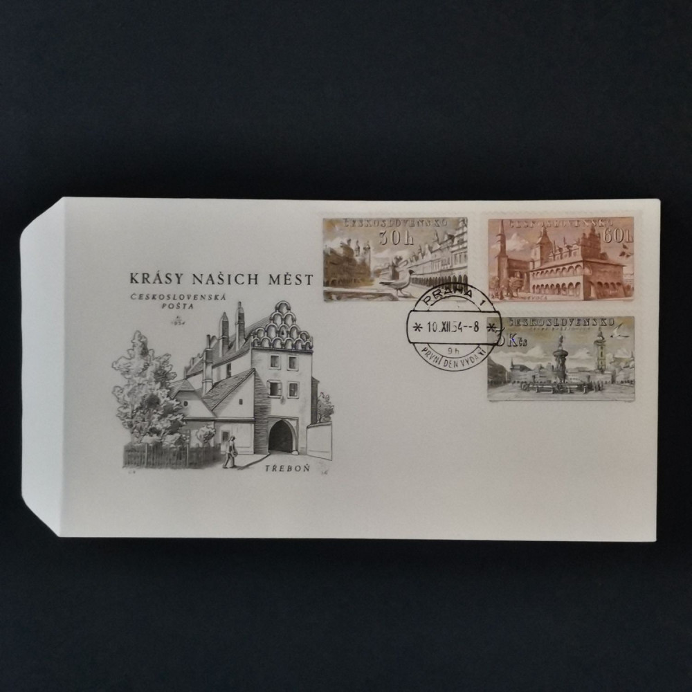 FDC Tschechoslowakie, 30 h-3 Kčs, Mi.884-886** 
