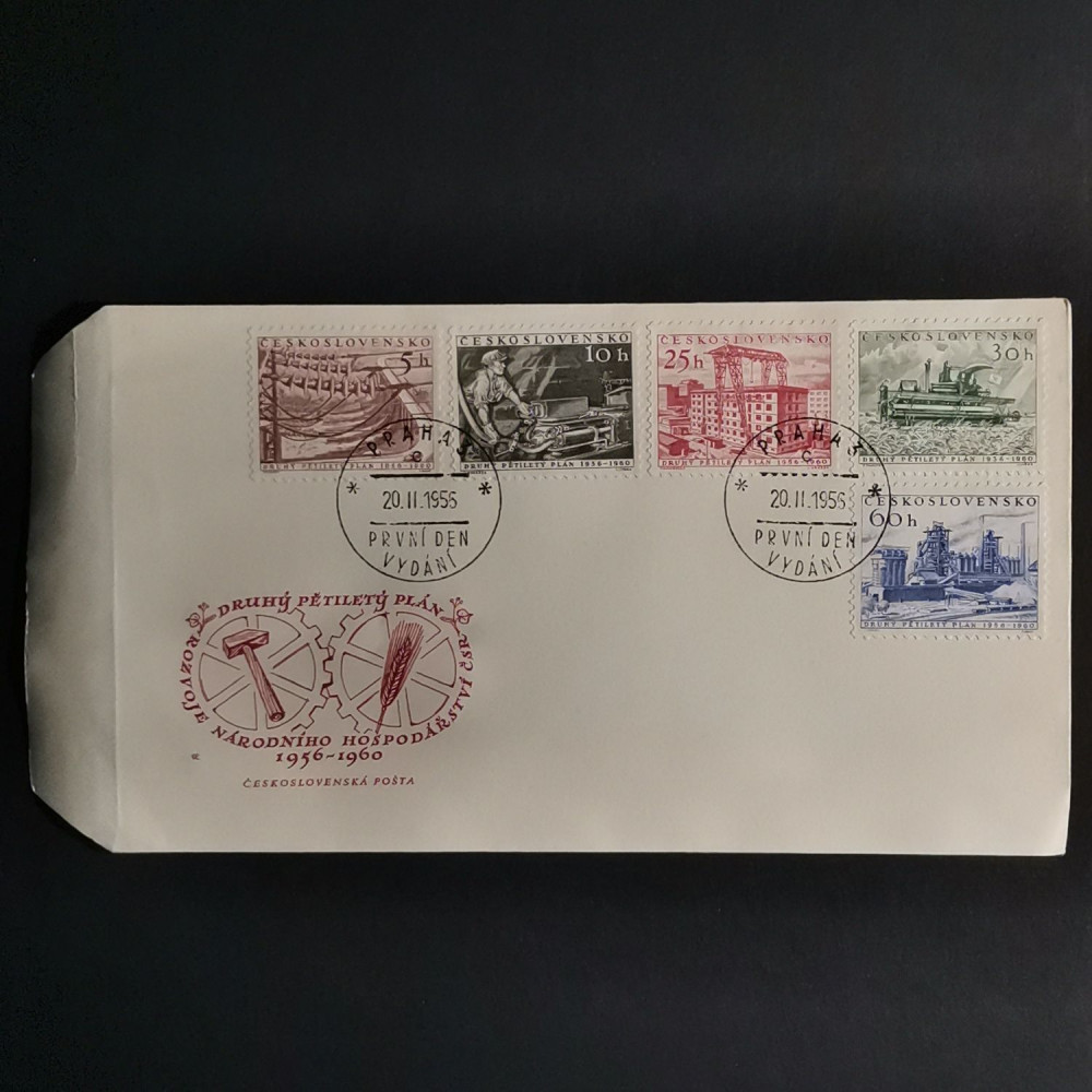 FDC Checoslovaquia, 5h-60h, Mi.949-953, MNH** 