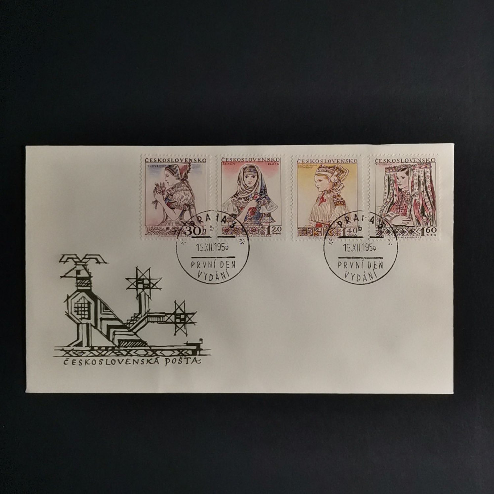 FDC Tschechoslowakie, 30h-1,60Kčs, Mi.994-997** 
