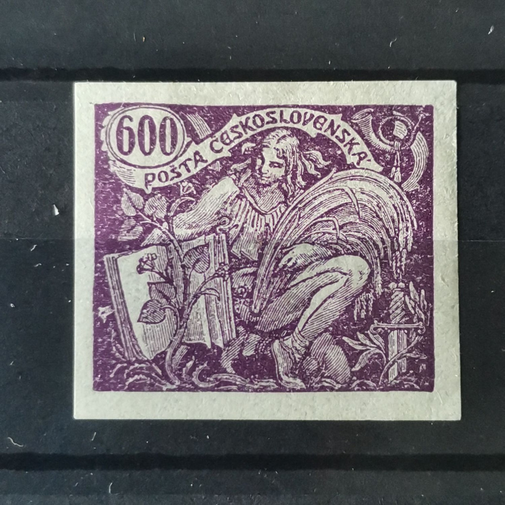 Sello Checoslovaquia, 600h, Mi.188, MNH** 