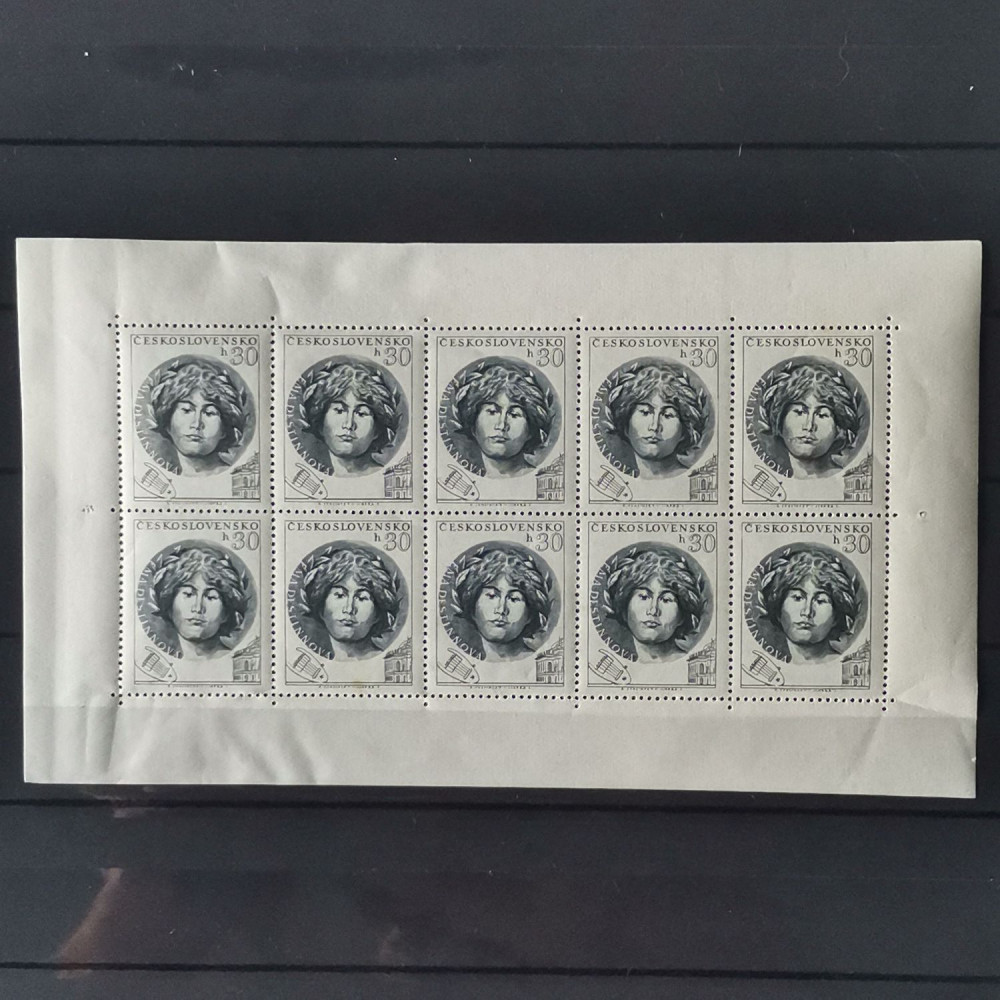 Zehnerblok Checoslovaquia, 30 h, Mi.833, MNH** 