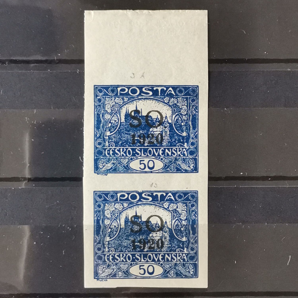 Zweierblock Tschechoslowakie, 50h, Mi.15** 