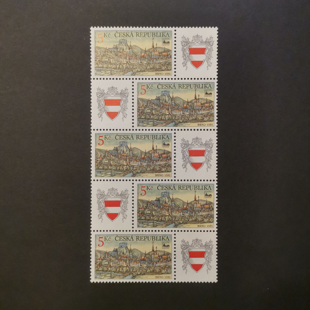 Pliego completo Czech republic, 5 x 5 Kč, , MNH** 