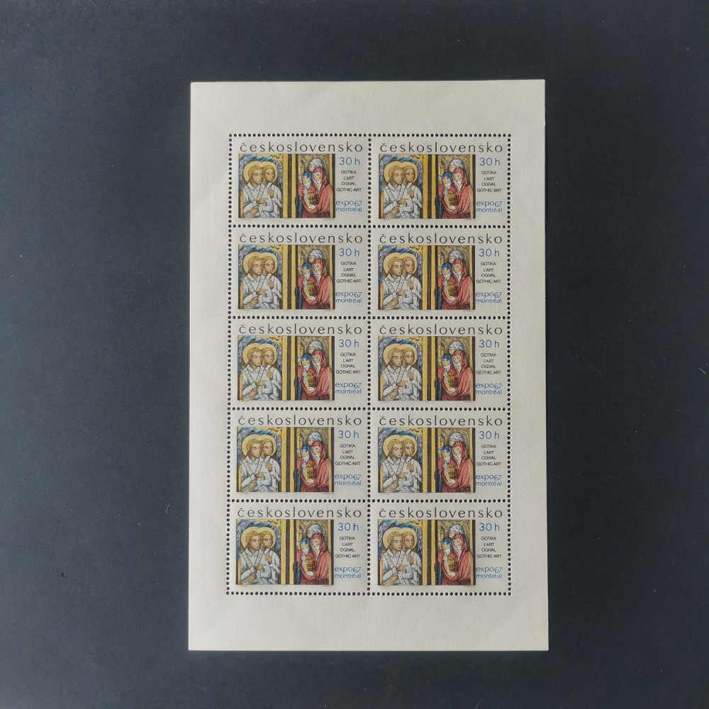 Bloque de diez Checoslovaquia, 30h, , MNH** 