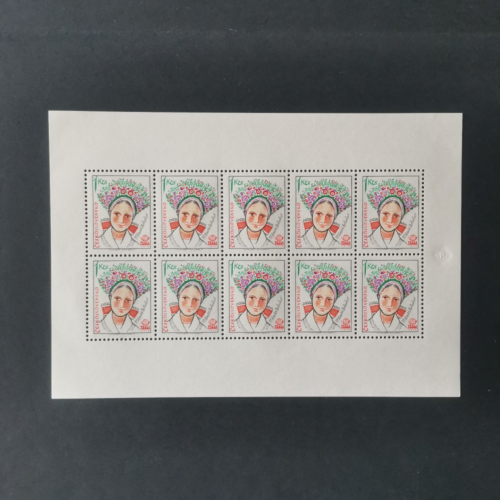 Bloque de diez Checoslovaquia, 1Kčs, , MNH** 