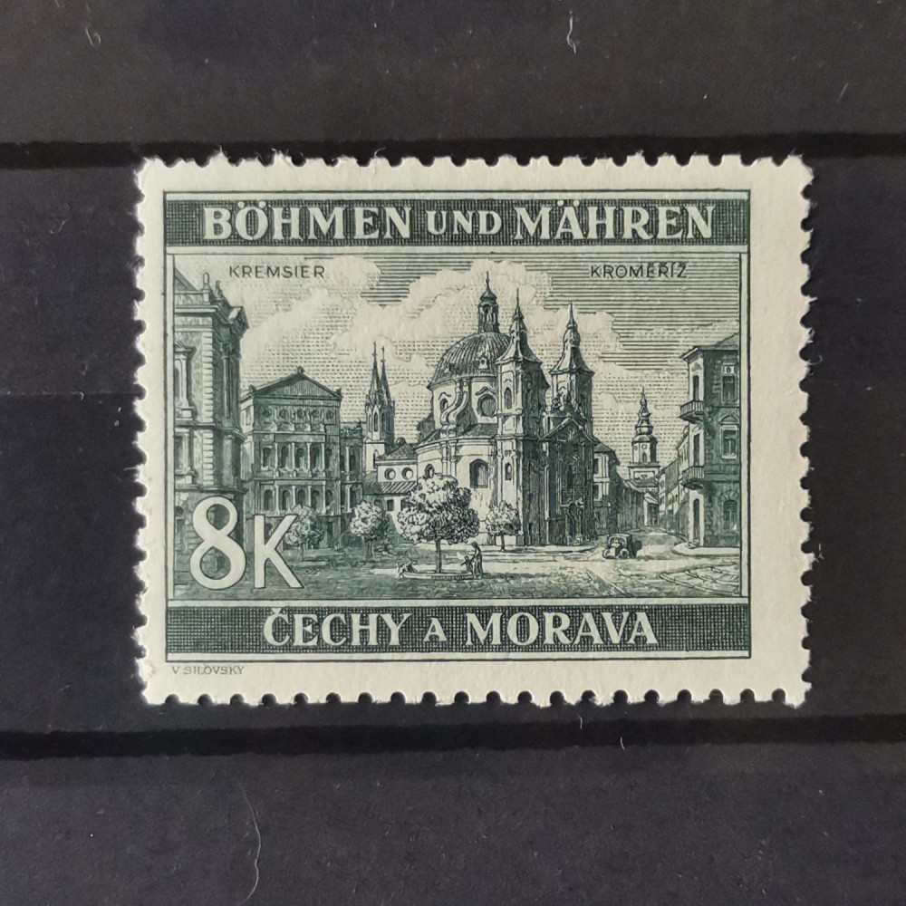 Sello Protectorado de Bohemia y Moravia, 8K, Mi.59, MNH** 