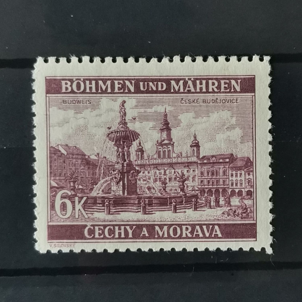 Selo Protetorado da Boêmia e Morávia, 6K, Mi.58, MNH** 
