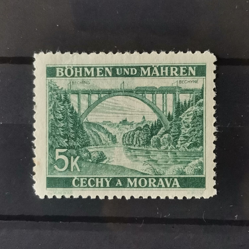Selo Protetorado da Boêmia e Morávia, 5K, Mi.57, MNH** 