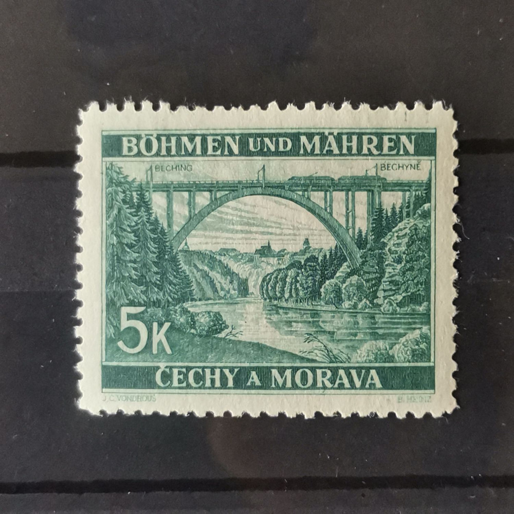 Selo Protetorado da Boêmia e Morávia, 5K, Mi.57, MNH** 