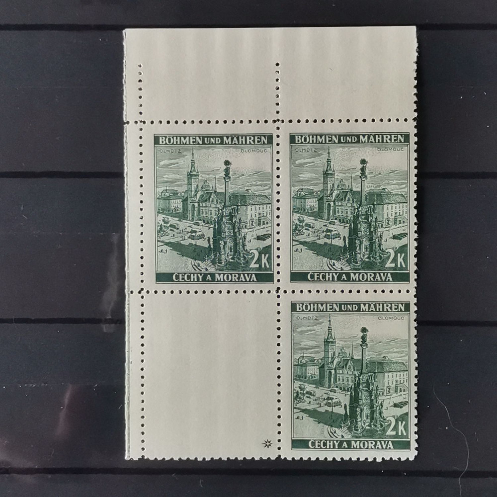Selo com marca de chapa Protetorado da Boêmia e Morávia, 2K, Mi.31, MNH** 