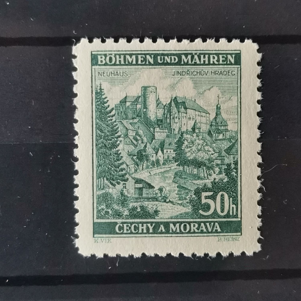 Selo Protetorado da Boêmia e Morávia, 50H, Mi.39, MNH** 
