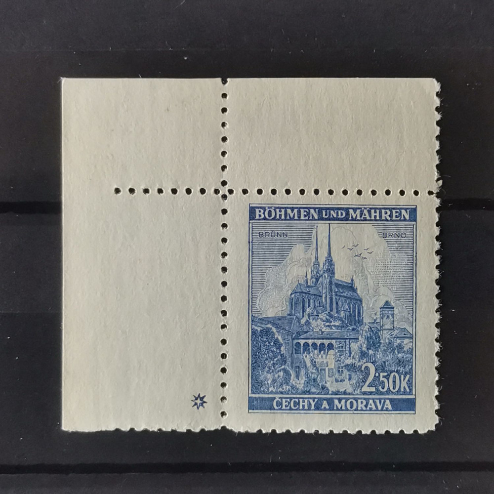 Sello con marca de plancha Protectorado de Bohemia y Moravia, , MNH** 