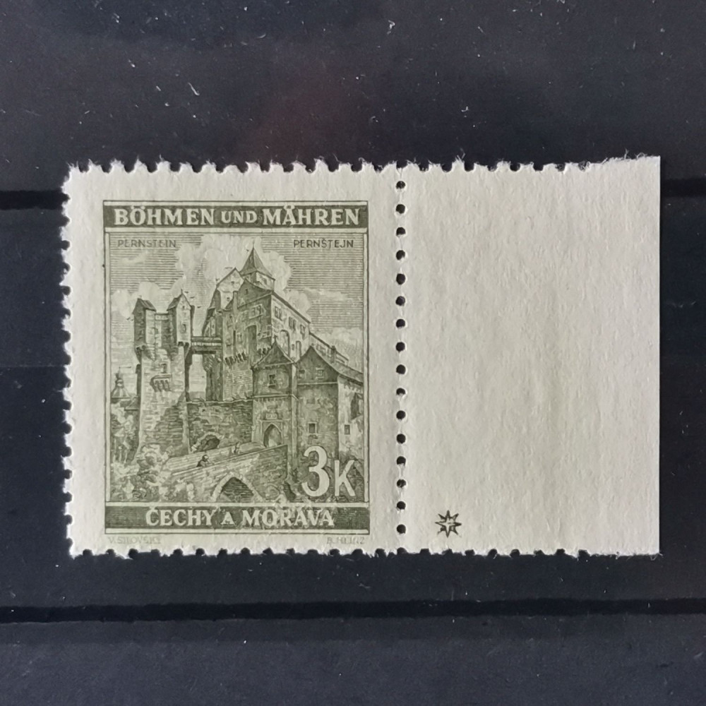 Briefmarken mit Kennzeichen Böhmen und Mähren Protektorat, ** 