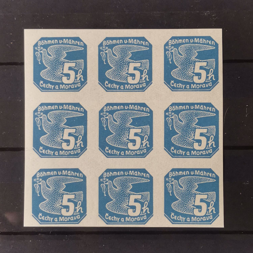 Block Böhmen und Mähren Protektorat, 5H, Mi.43** 