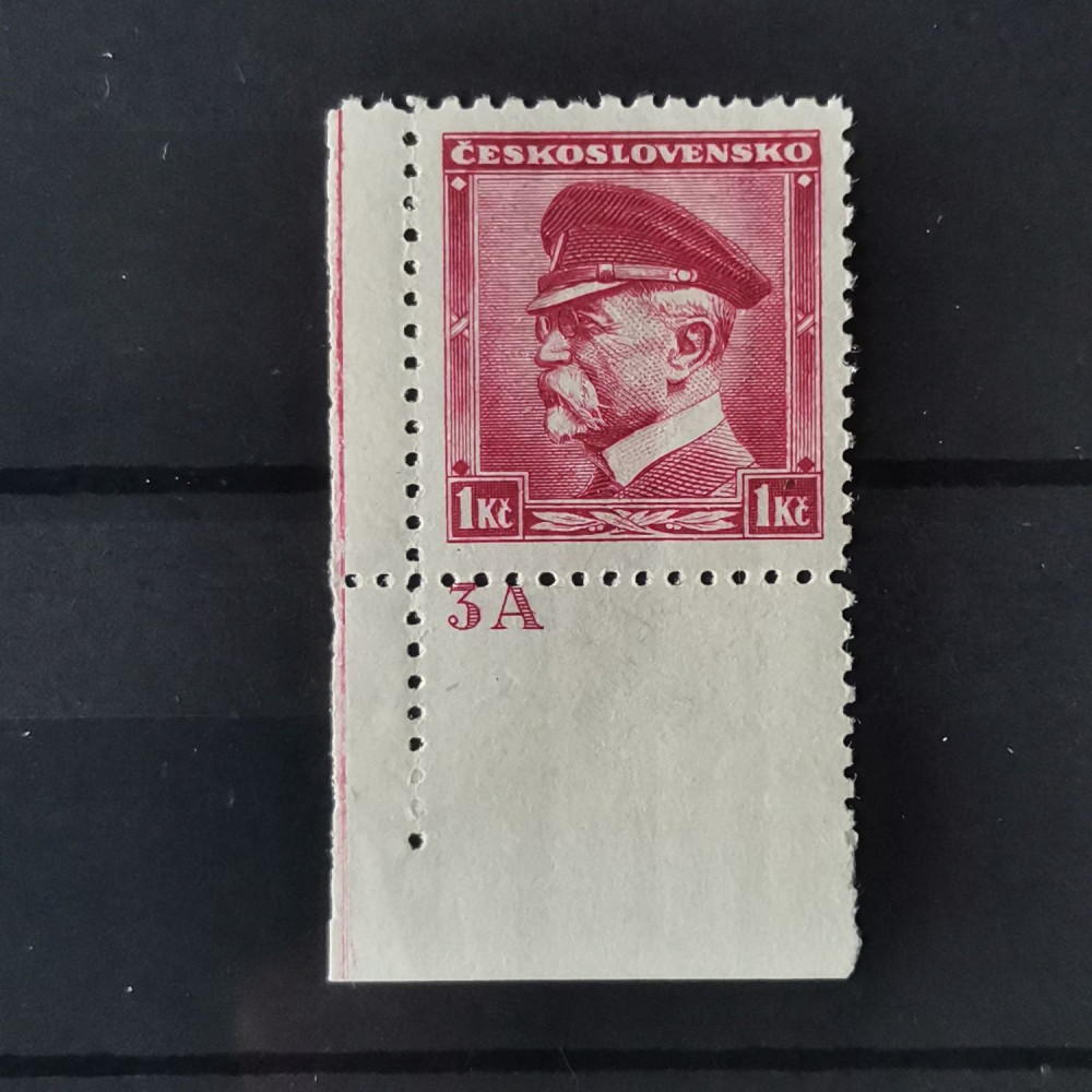 Briefmarken mit Kennzeichen Tschechoslowakie, 1 Kč, Mi.350** 