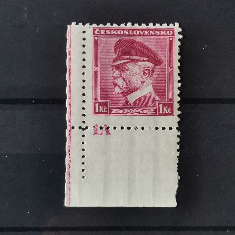Briefmarken mit Kennzeichen Tschechoslowakie, 1 Kč, Mi.350** 