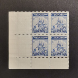 Corner block of stamps Czechoslovakia, 2,50 Kč, Mi.376, MNH** 