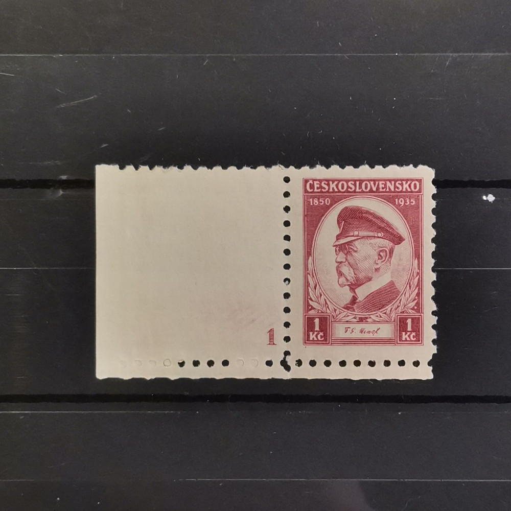 Briefmarken mit Kennzeichen Tschechoslowakie, 1 Kč, Mi.333* 