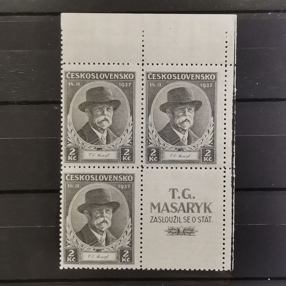 Sello con viñetas Checoslovaquia, 2 Kč, Mi.380, MNH** 