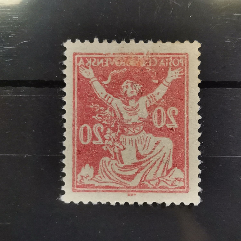 Calco (offset) Checoslovaquia, 20h, Mi.170, MNH** 