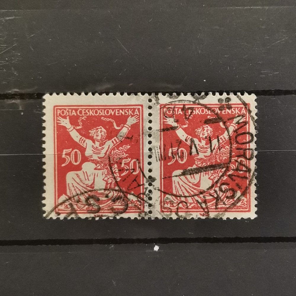 Pareja Checoslovaquia, 50h, Mi.174, MNH** 