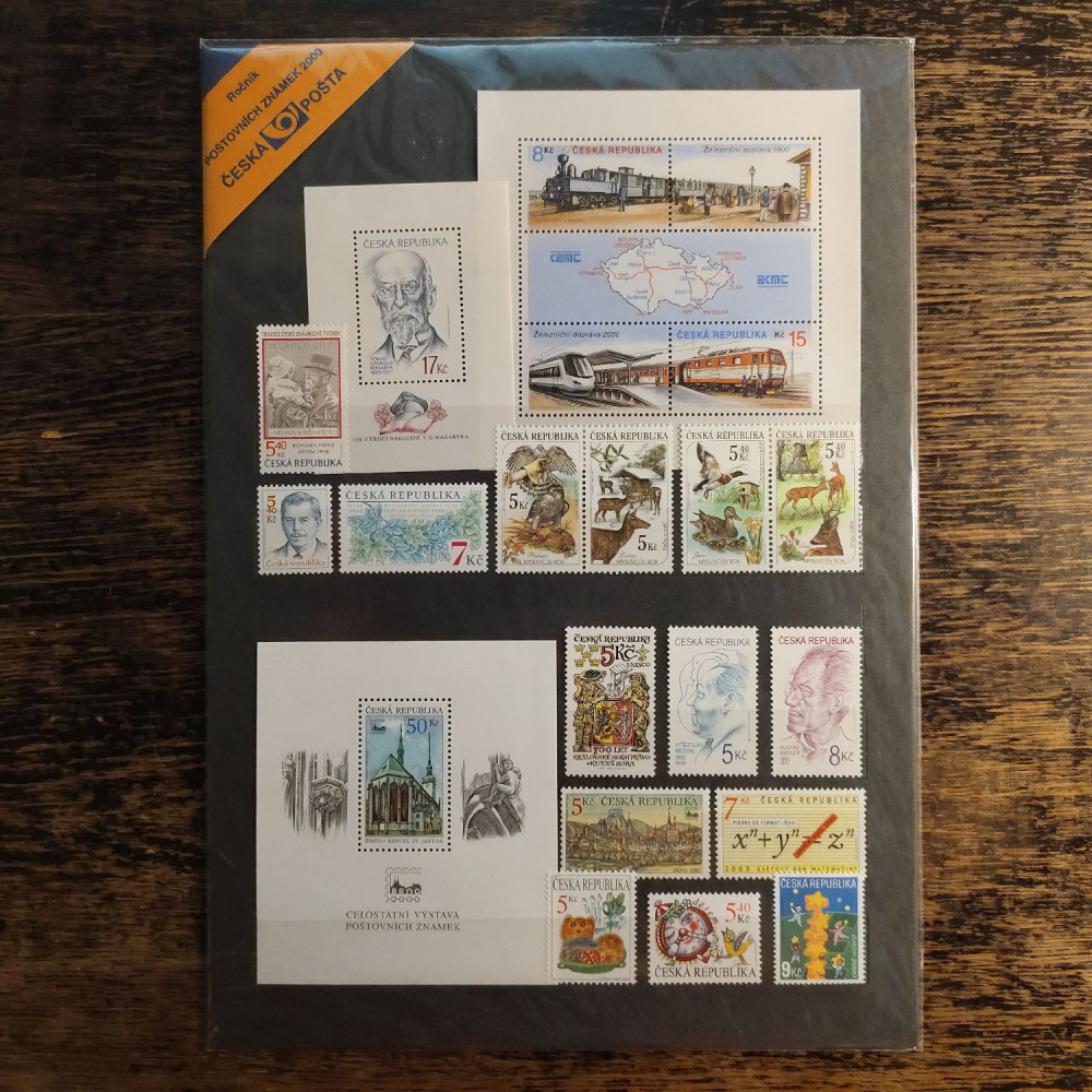 Briefmarken lot Tschechische Republik 2000**