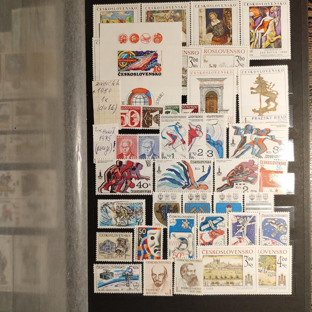 Briefmarken-Sammlung Tschechoslowakie, 1978-1989  3