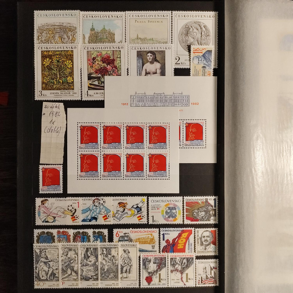 Briefmarken-Sammlung Tschechoslowakie, 1978-1989  6