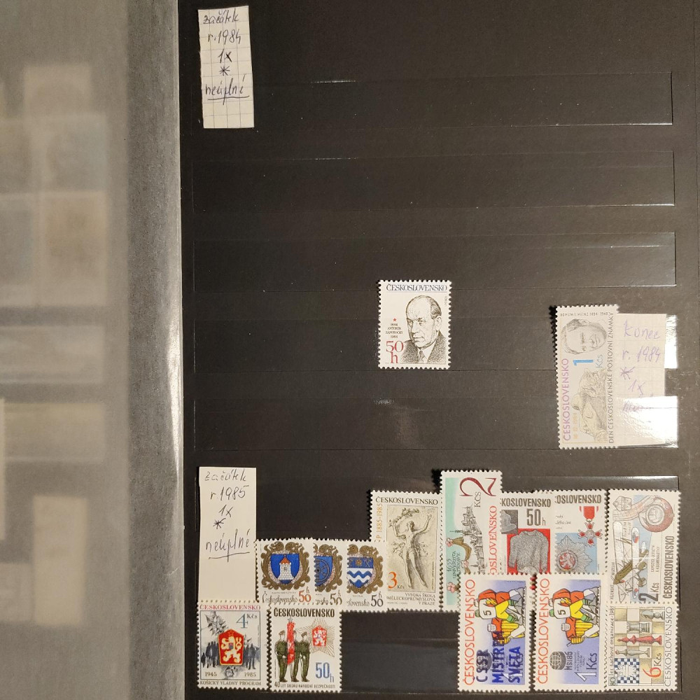 Briefmarken-Sammlung Tschechoslowakie, 1978-1989  9