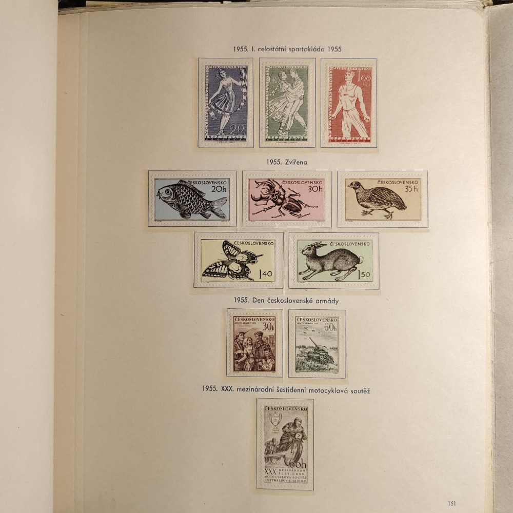 Checoslovaquia Colección de sellos 1955-1962 MNH**/MH*  2