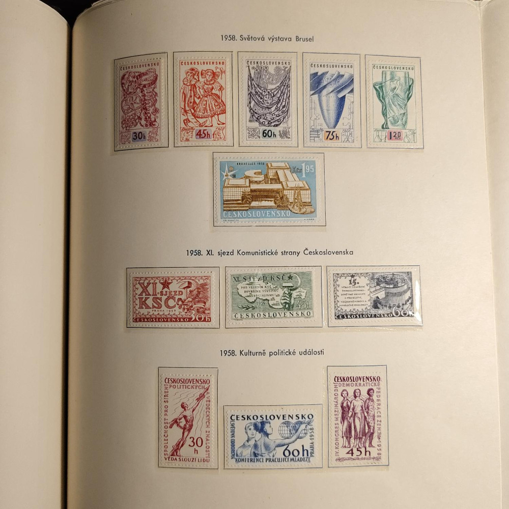 Checoslovaquia Colección de sellos 1955-1962 MNH**/MH*  23