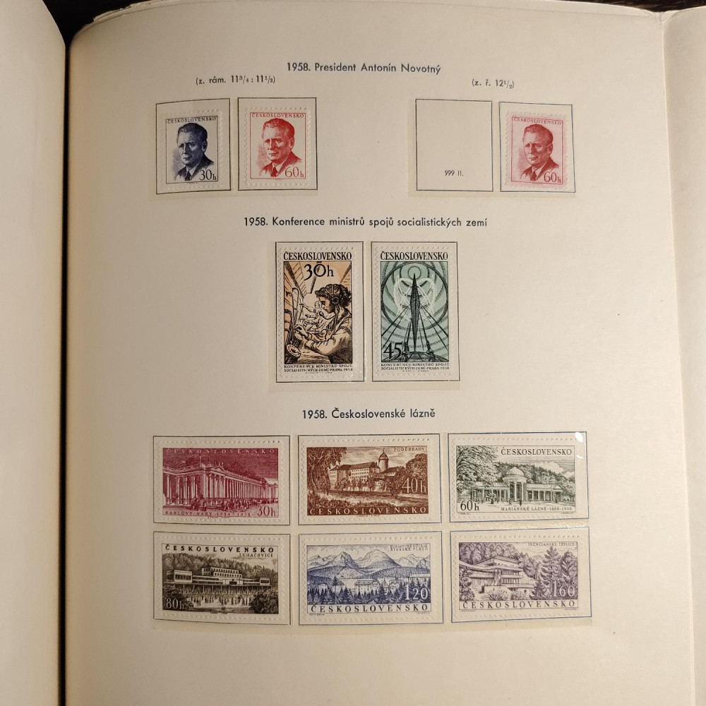 Checoslovaquia Colección de sellos 1955-1962 MNH**/MH*  24