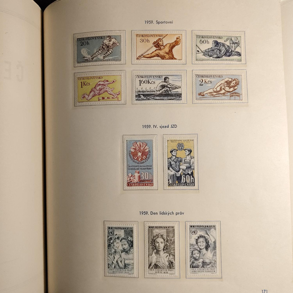 Checoslovaquia Colección de sellos 1955-1962 MNH**/MH*  27