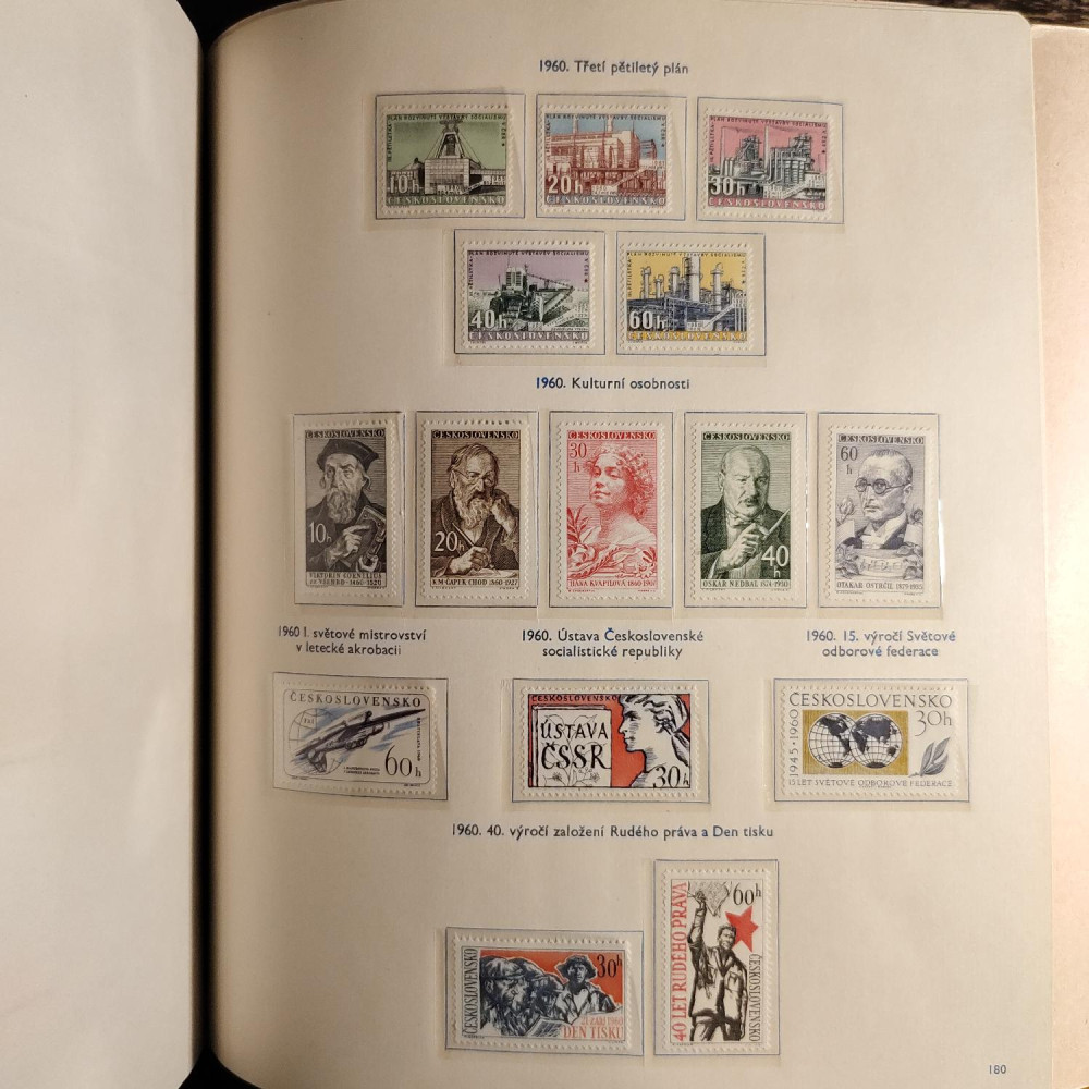 Checoslovaquia Colección de sellos 1955-1962 MNH**/MH*  36