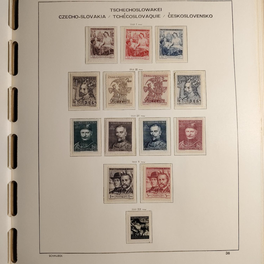 Czechoslovakia Stamps collection 1945-1959 MNH**/MH* 4