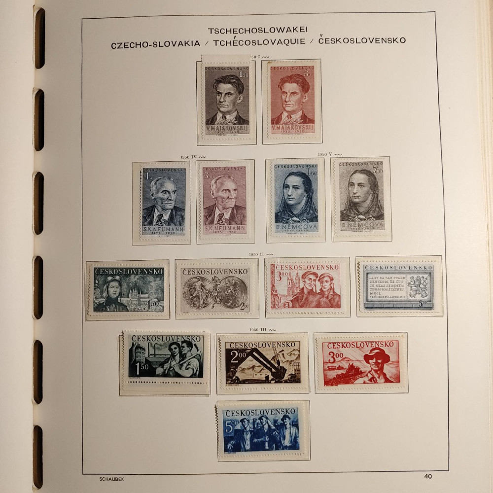 Czechoslovakia Stamps collection 1945-1959 MNH**/MH* 9